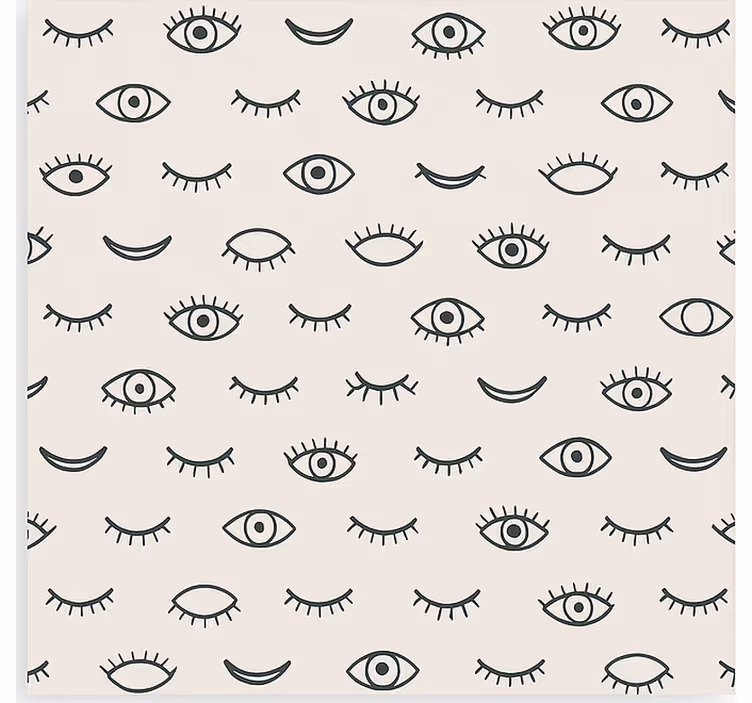 Tapete teenager mit wimpernaugenmuster - TenStickers