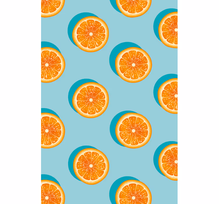 Tapete küche mit zitrusfrüchte-motiv - TenStickers