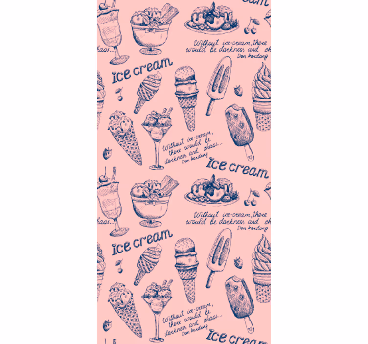 Tapete küche eisspezialitäten - TenStickers