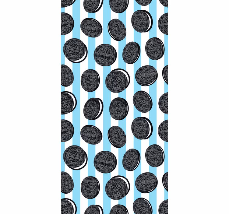 Tapete küche im oreo streifenmuster - TenStickers