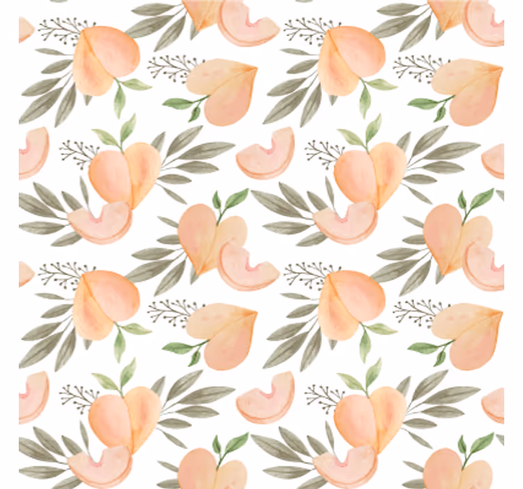 Tapete küche pfirsichblumen arrangement - TenStickers