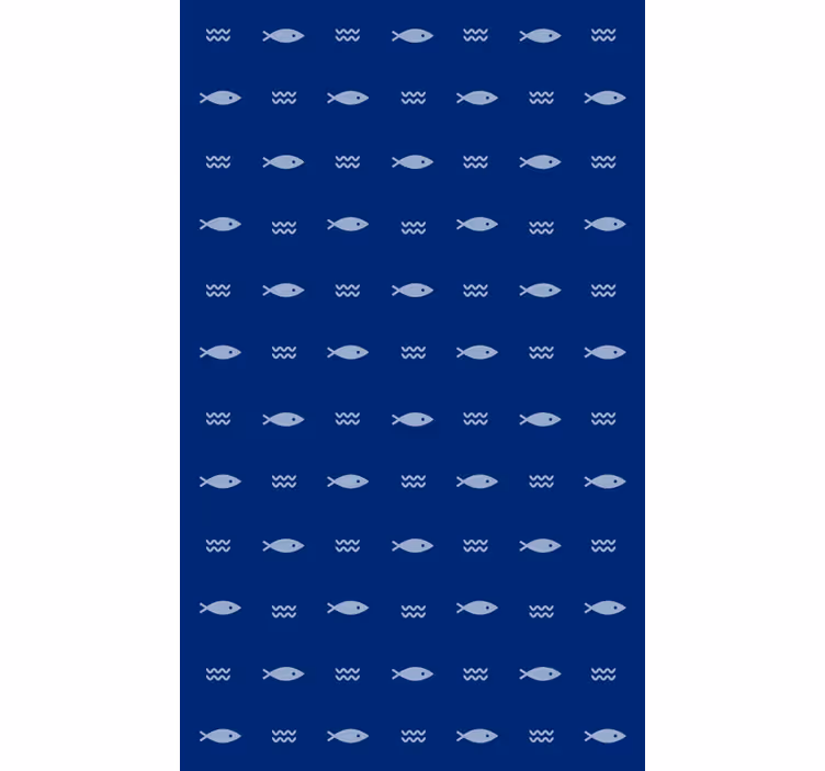 Tapete badezimmer mit fischmuster badmatte - TenStickers