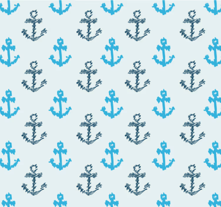 Tapete badezimmer anker muster - TenStickers