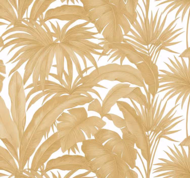 Tapete wohnzimmer goldene palme - TenStickers