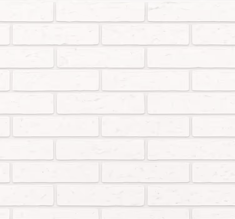 Tapete wohnzimmer einfache weiße ziegel - TenStickers