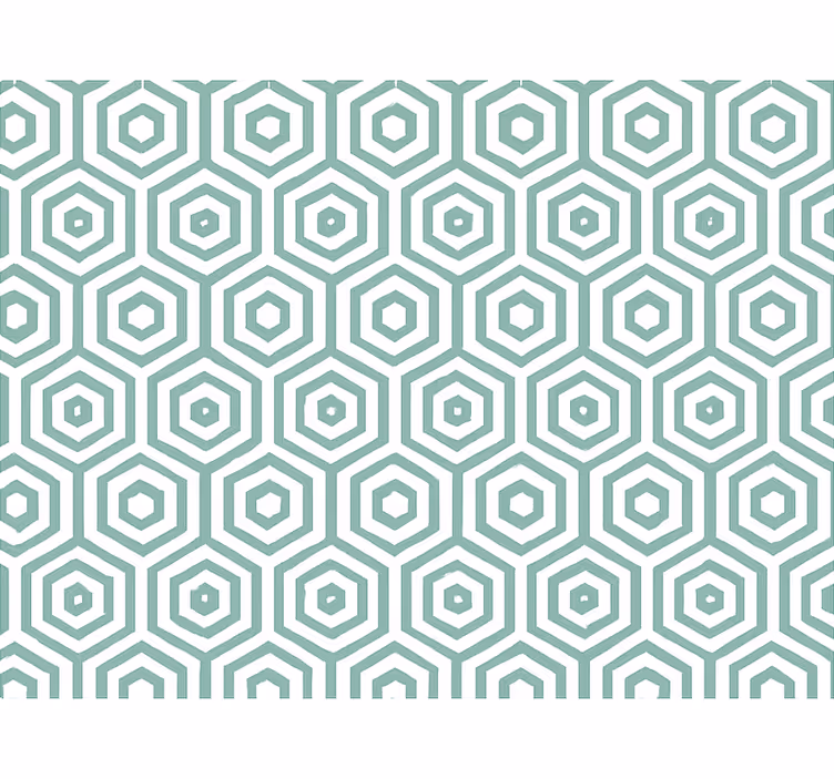 Tapete wohnzimmer in abstrakt geometrischem design - TenStickers
