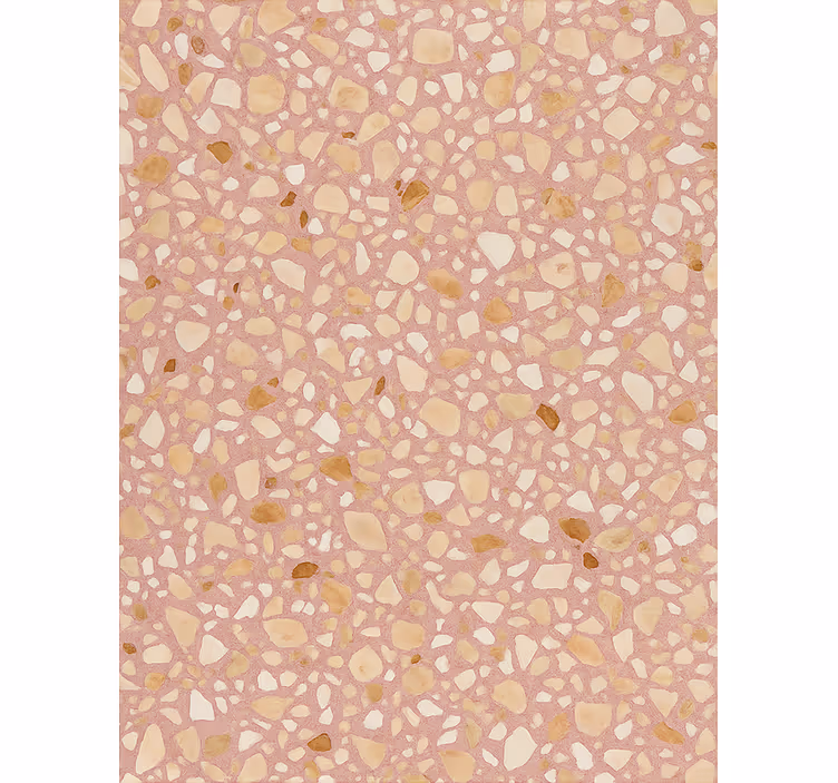 Steintapete rose erden terrazzo - TenStickers