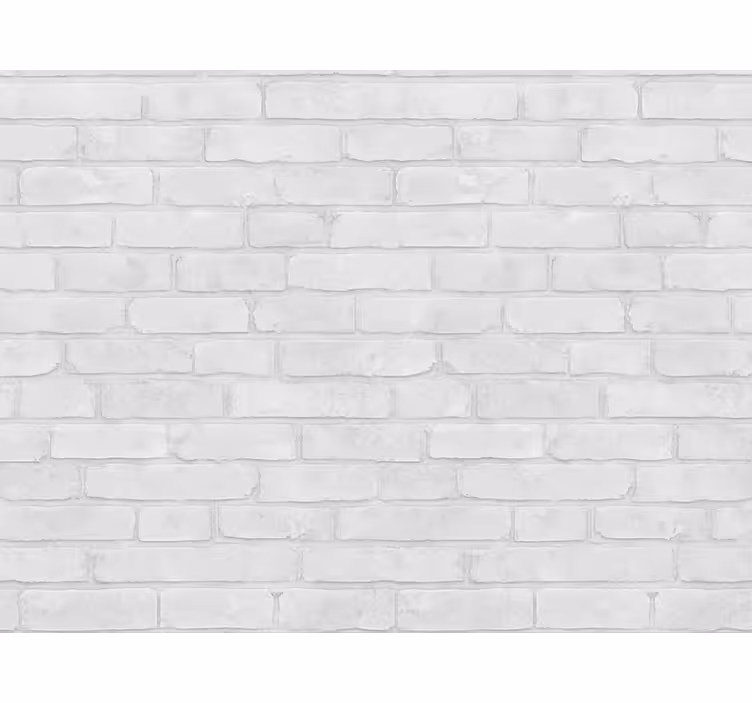 Ziegel tapete in weißgewaschenem loftstil - TenStickers