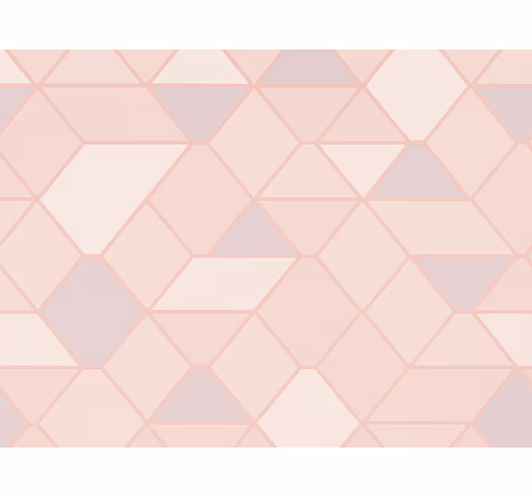 Tapete kinderzimmer moderne abstrakte pinke figuren - TenStickers