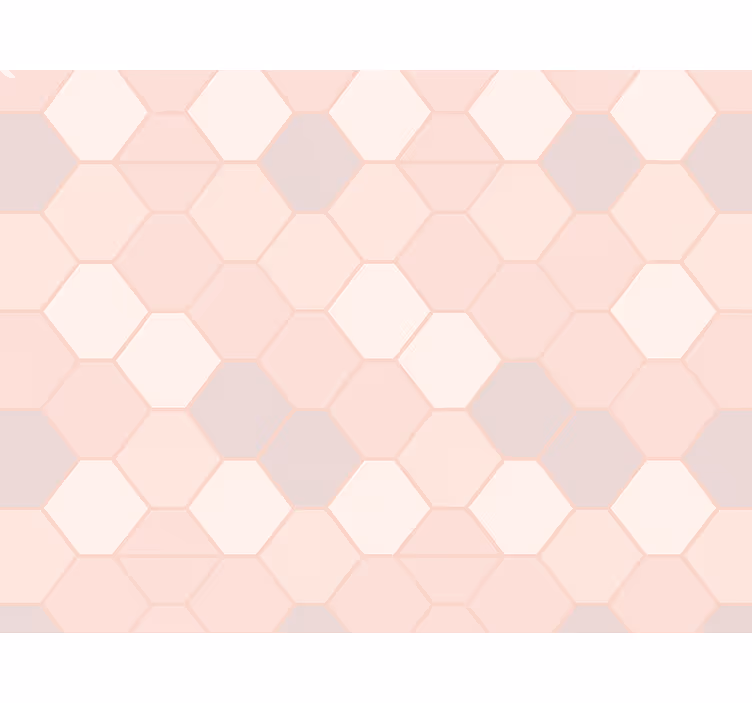 Tapete kinderzimmer moderne abstrakte pinke figuren - TenStickers