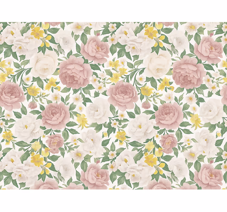 Tapete hochzeit mit rauchigem mysteriösem botanischen motiv - TenStickers