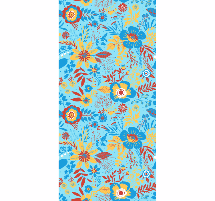 Blumentapete frühlingsblumen - TenStickers