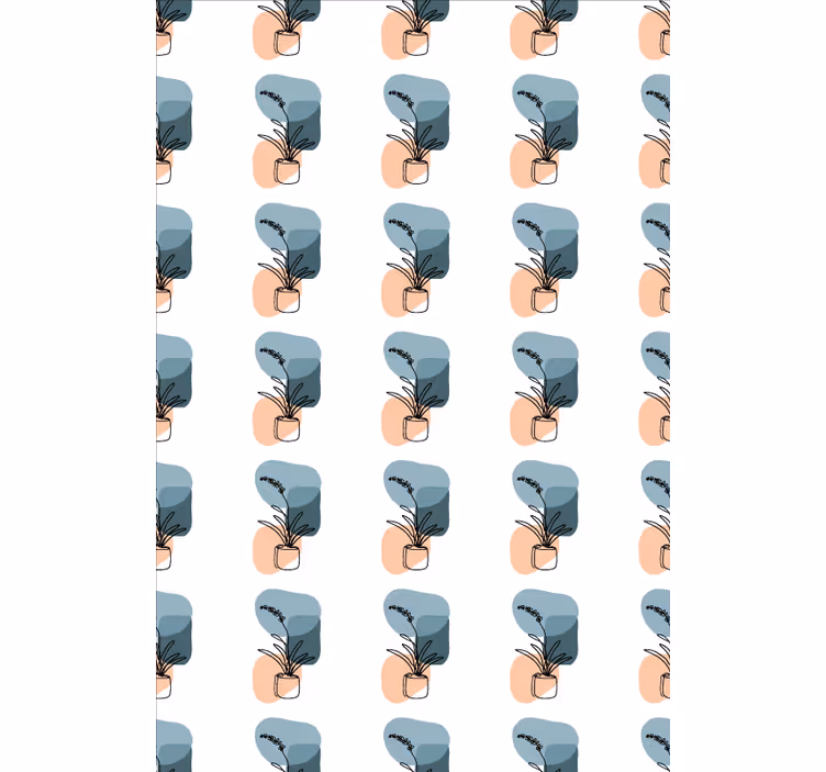 Blumentapete im minimalistischen orchideen design - TenStickers