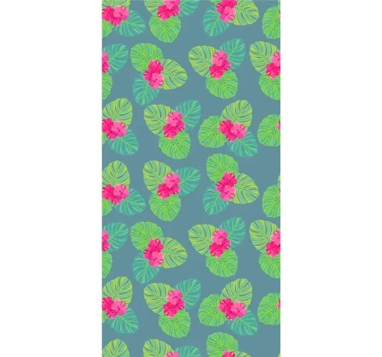 Tapete florale ornamente mit magnolienblüten im wasser - TenStickers
