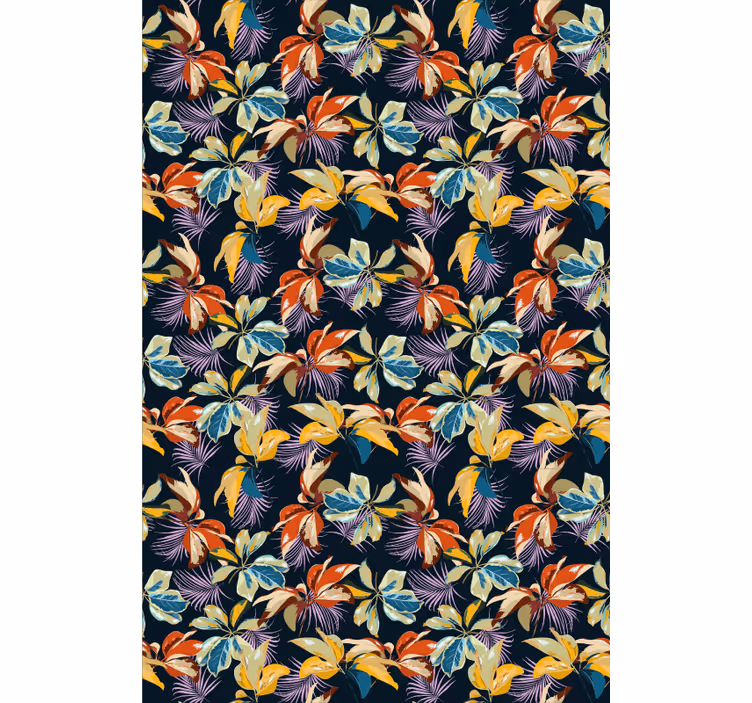 Tapete florale ornamente tigerlilien design - TenStickers
