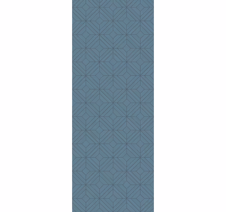 Tapete schlafzimmer im nordischen stil graues diamantmuster - TenStickers