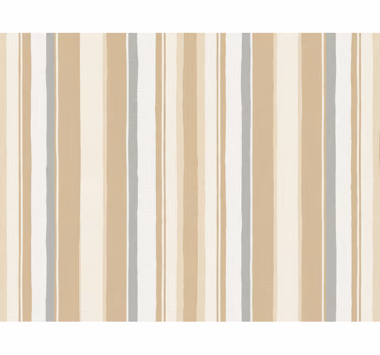 Tapete vertikale streifen in farmhouse weiß beige - TenStickers