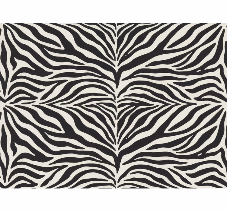 Zebra tapete im realistischen zebra-muster - TenStickers