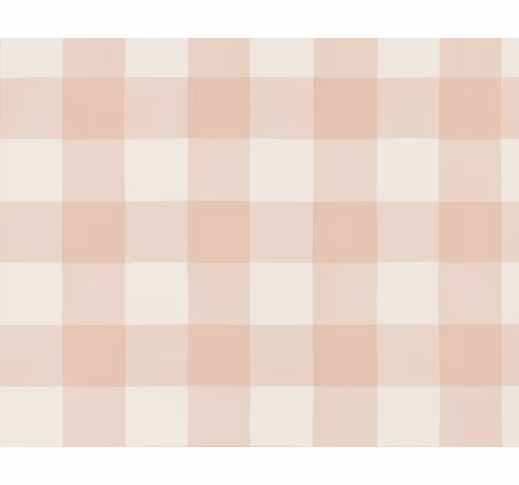 Tapete quadrate in gedämpftem rosa karomuster - TenStickers