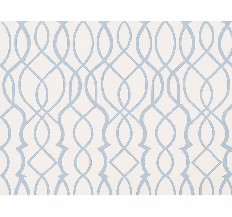 Geometrische tapete in sanftem blauen design - TenStickers
