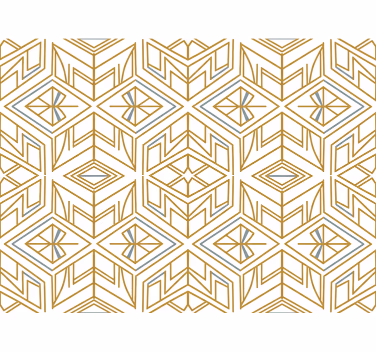 Geometrische tapete modernes goldenes design - TenStickers
