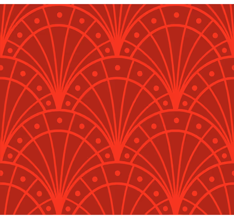 Tapete rot elegante rote art deco - TenStickers