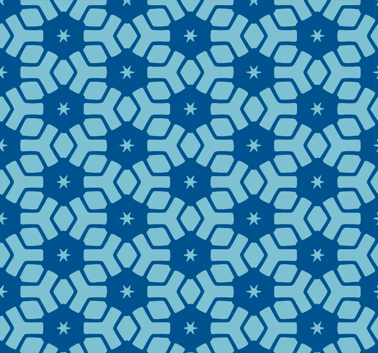 Blaue fliesen tapete badezimmer - TenStickers