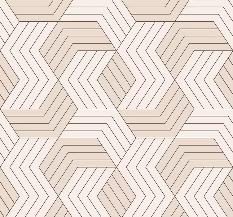 Tapete geometrische Muster geometrisches parkett - TenStickers