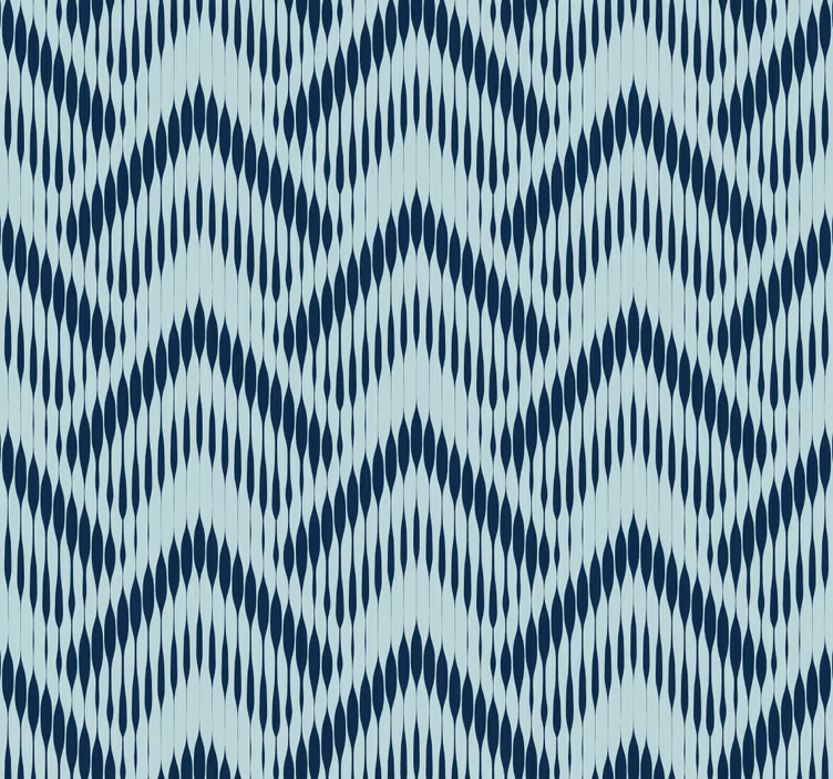 Tapete geometrisch Ikat-Chevron-Muster - TenStickers