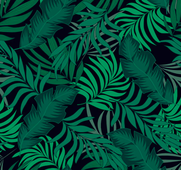 Fototapete Natur Dschungelblätter - TenStickers