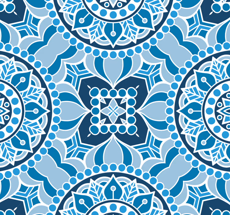 Fliesen Tapete Mandala Design - TenStickers