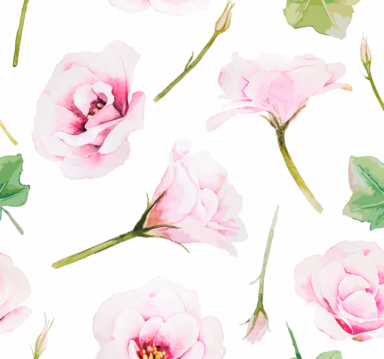 Blumentapete blumen schlafzimmer ambiente - TenStickers