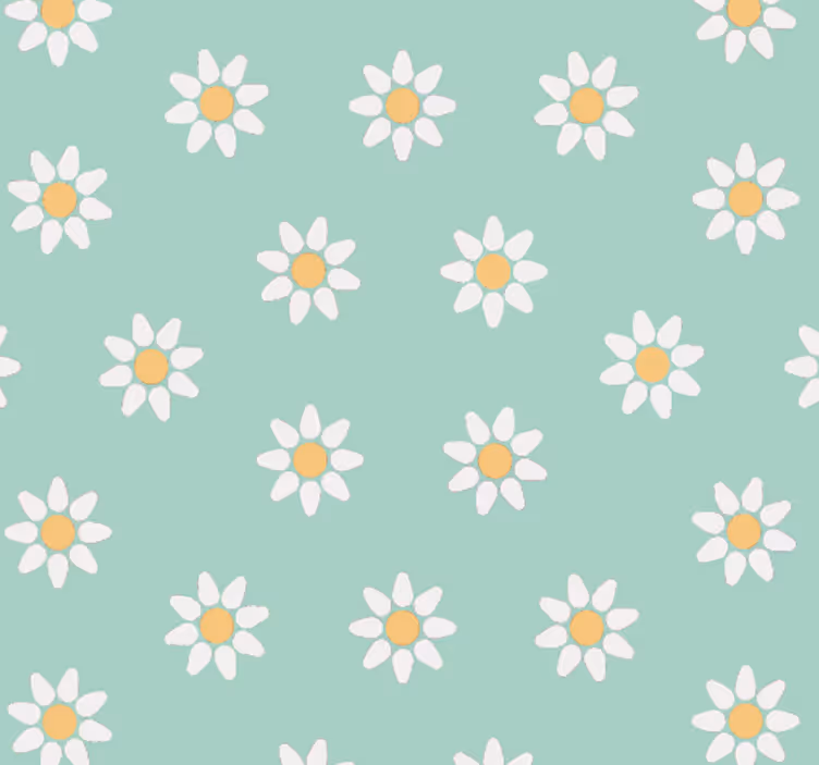 Gänseblümchen Blumen Tapete für Kinderzimmern - TenStickers