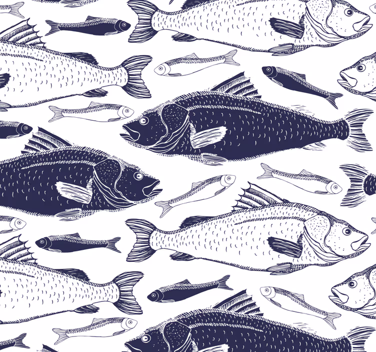 Tapete Fische Unter Wasser - TenStickers