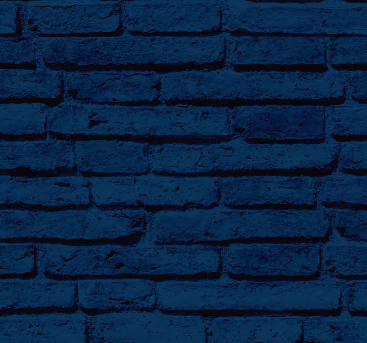 Ziegel Tapete Blauer strukturierter ziegelstein - TenStickers