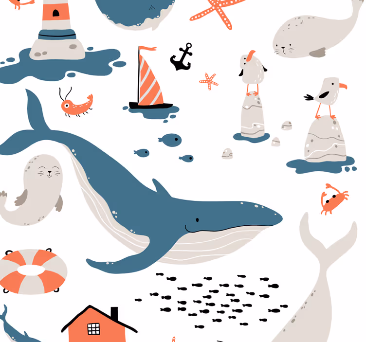 Tapete Kinderzimmer Unter dem meer - TenStickers
