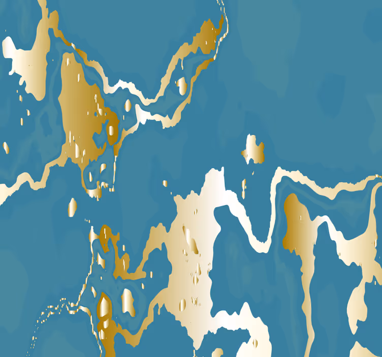 Muster Tapete abstraktes wellenmuster - TenStickers