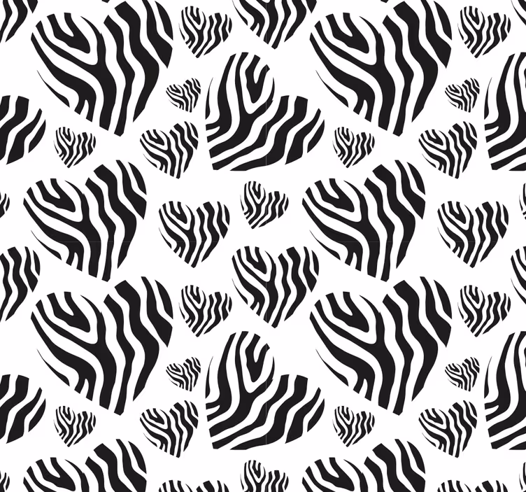 Tapete Wohnzimmer zebra-Muster Einfachheit - TenStickers