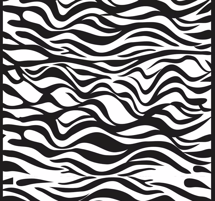 Tapete Wohnzimmer abstraktes Zebrastreifenmuster - TenStickers