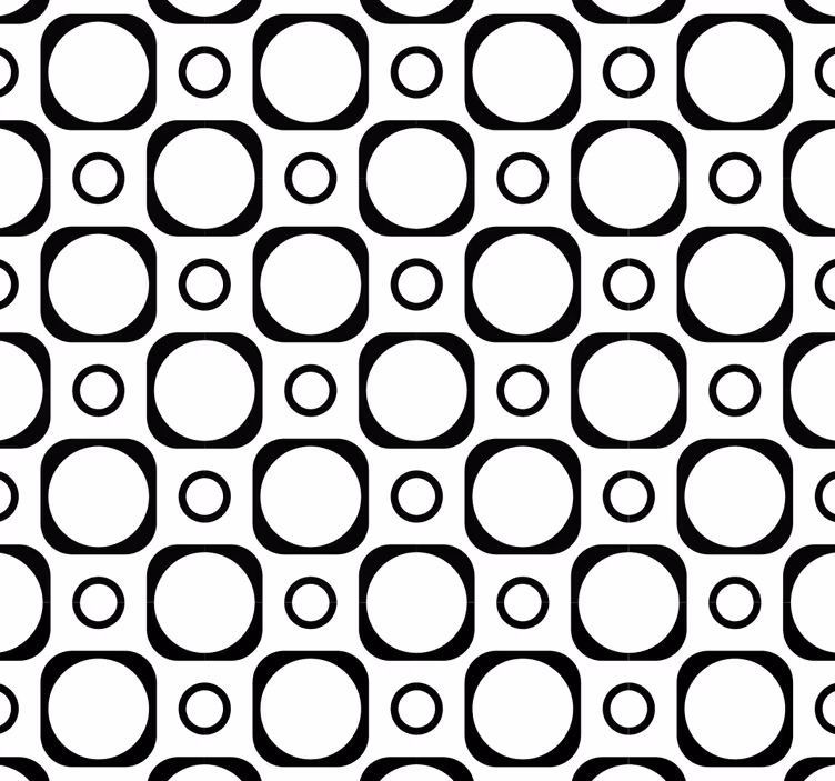 Tapete geometrische Muster kreisförmige geometrie - TenStickers
