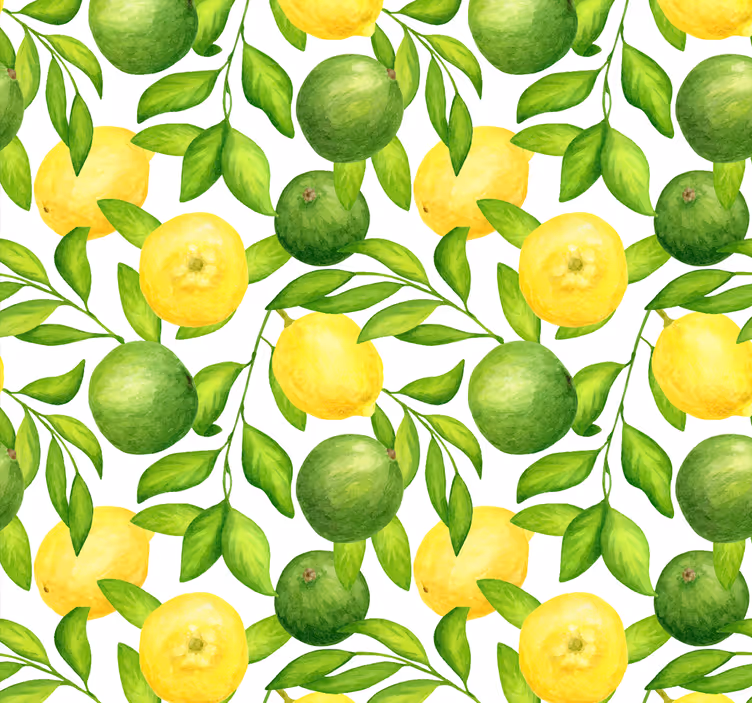 Tapete Küche zitrusfruchtmuster - TenStickers