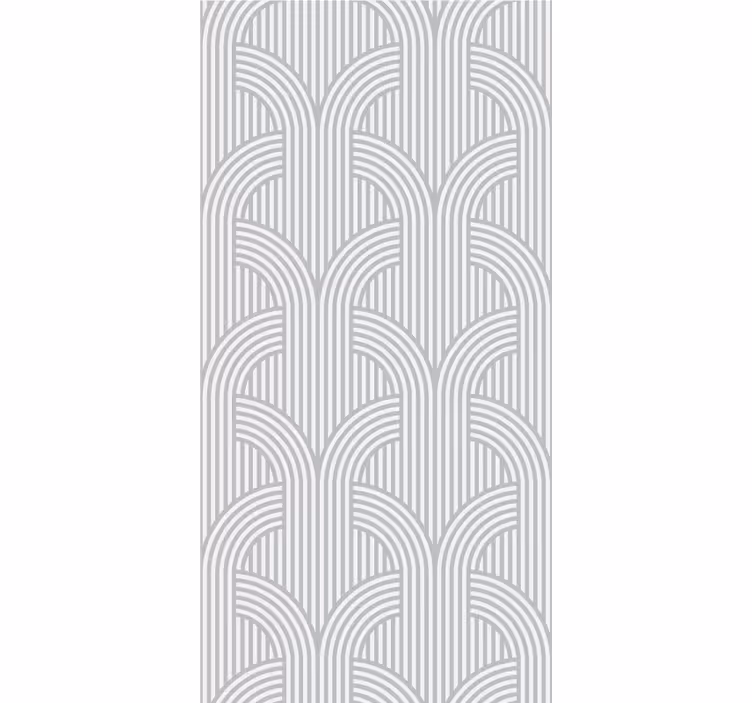 Tapete geometrisch muster mit bogenförmigen linien - TenStickers