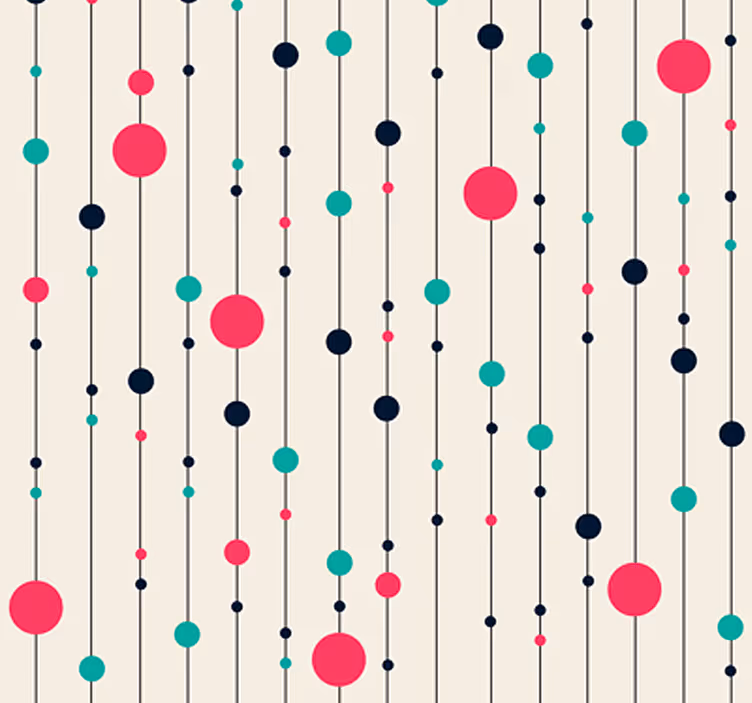 Süße Polka Dot Tapete - TenStickers