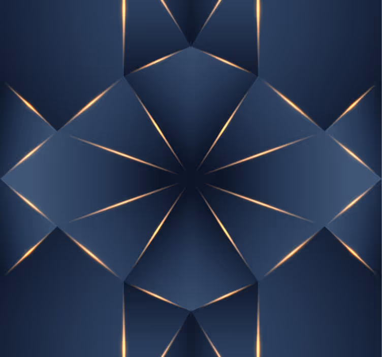 Tapete Jugendzimmer geometrischer 3D-Effekt - TenStickers
