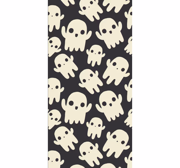 Halloween Tapete schädelmuster - TenStickers