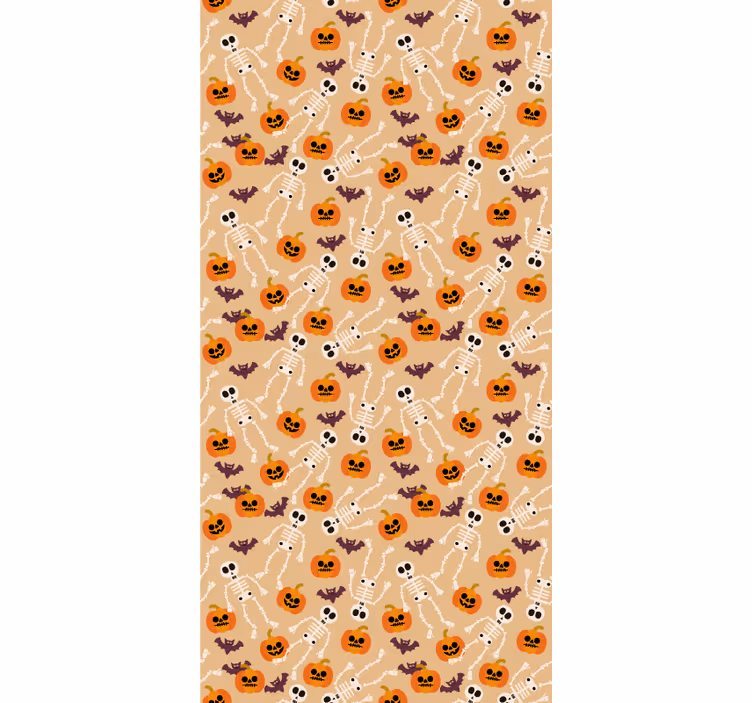 Halloween tapete mit gruseligem muster - TenStickers