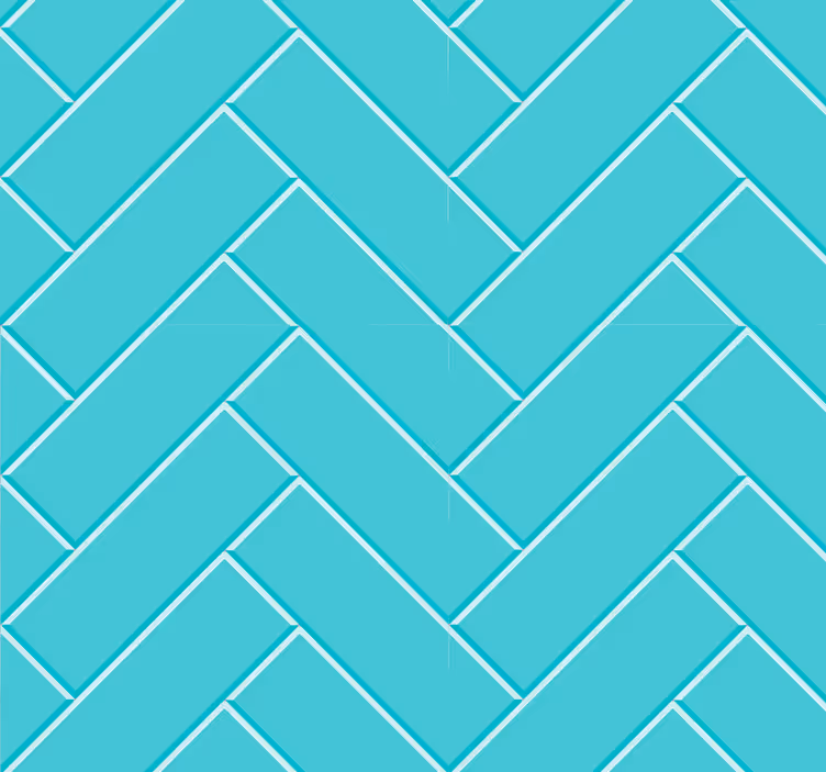 Fliesen Tapeten Blaugrüne diagonale - TenStickers