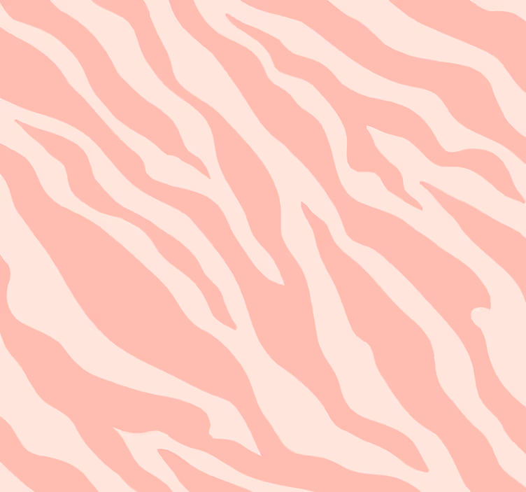 Tier Tapete Jugendzimmer rosa Zebradruck - TenStickers