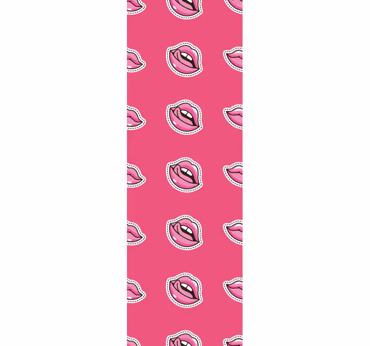 Kunst Tapete lippenmusterdesign - TenStickers