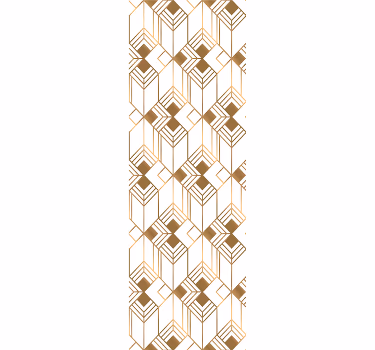 Tapete geometrisch kubistische symmetrie - TenStickers